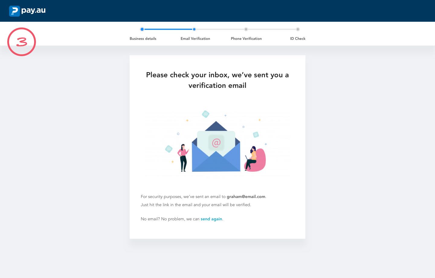 pay au onboarding screenshot